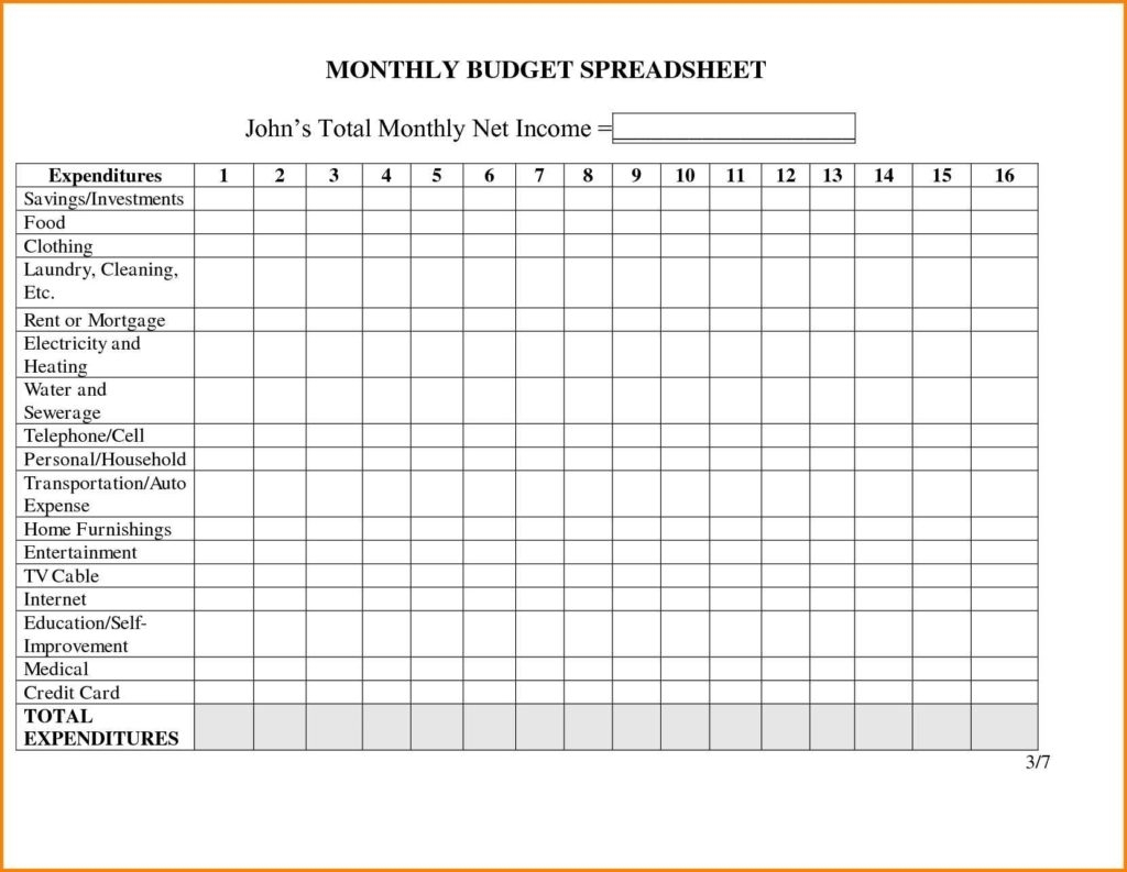Excel Template Monthly Personal Expenses | Greenpointer For Cleaning In Cleaning Business Expenses Spreadsheet