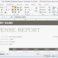 Expense Form Excel Template Travel Claim Weekly Expenses Report For In Expense Report Form Excel