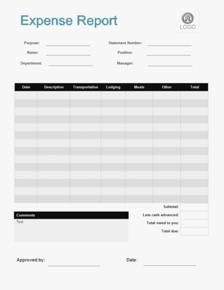 Expense Report Form Suitable Nor Expenses Forms – Cisatl Throughout Simple Expense Form