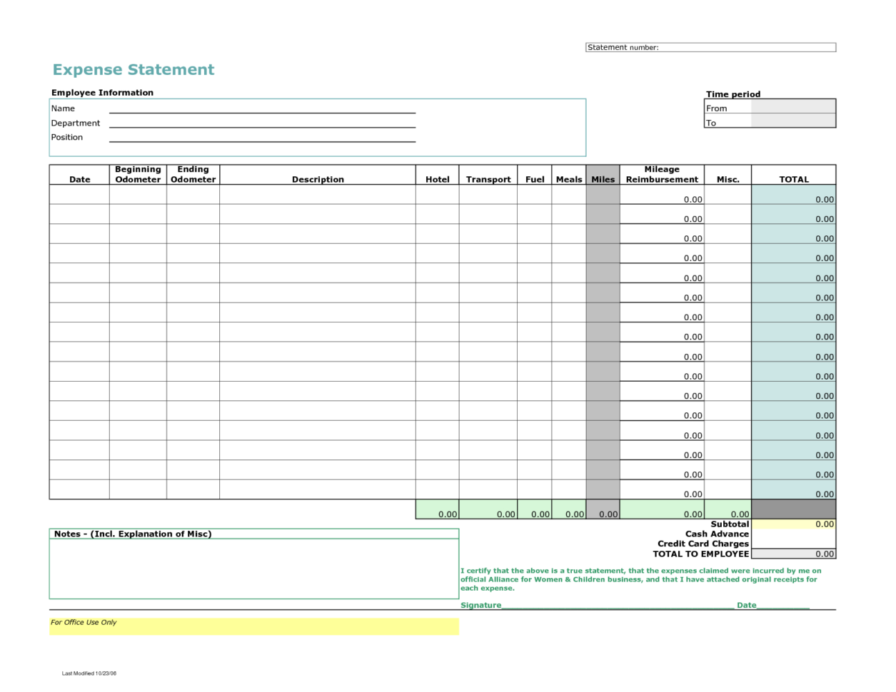 Expense Report Form Template And Book 5Th Grade From  Free Forms Inside Credit Card Expense Report Template