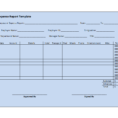 Expense Report Template Inside Generic Expense Report