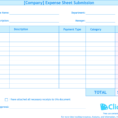 Expense Report Template | Track Expenses Easily In Excel | Clicktime For Company Expense Report