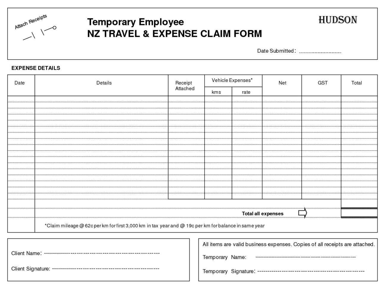 Expenses Claim Form Template Free   Durun.ugrasgrup In Business Expenses Claim Form Template
