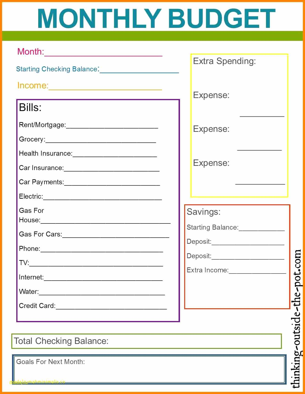 Family Budget Excel Spreadsheet Template - Awal Mula With Spreadsheet For Household Budget