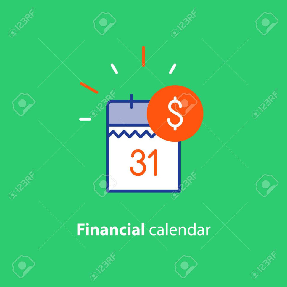 Financial Calendar, Annual Payment Day, Monthly Budget Planning With Monthly Financial Planning
