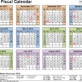 Fiscal Calendars 2018 As Free Printable Excel Templates Intended For Small Business Budget Template Nz