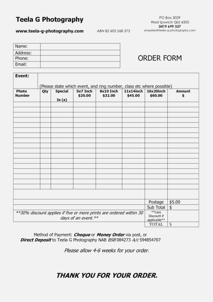 Five Unexpected Ways | Invoice And Resume Template Ideas Inside Photography Invoice Template