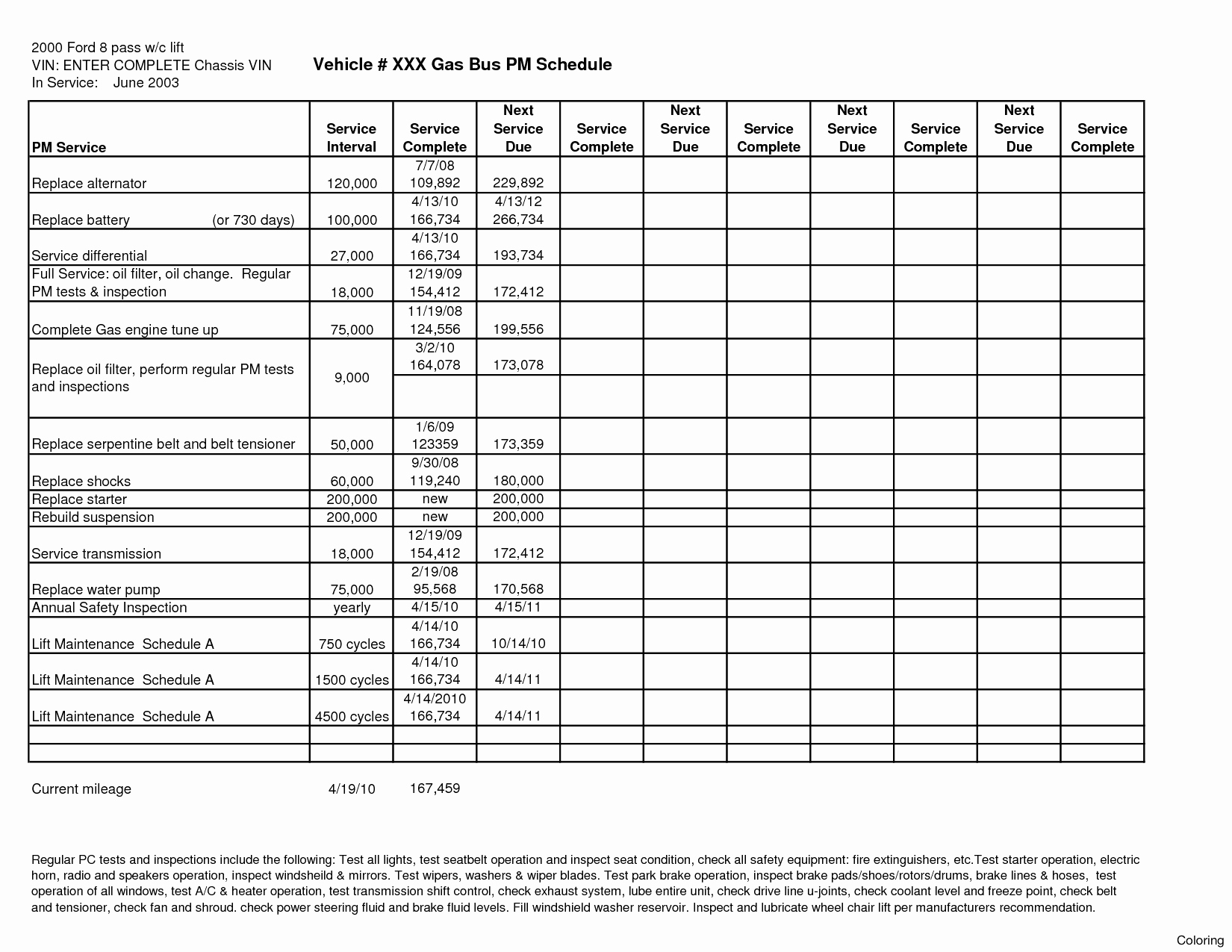 Fleet Maintenance Spreadsheet Excel Inspirational Fleet Maintenance And 