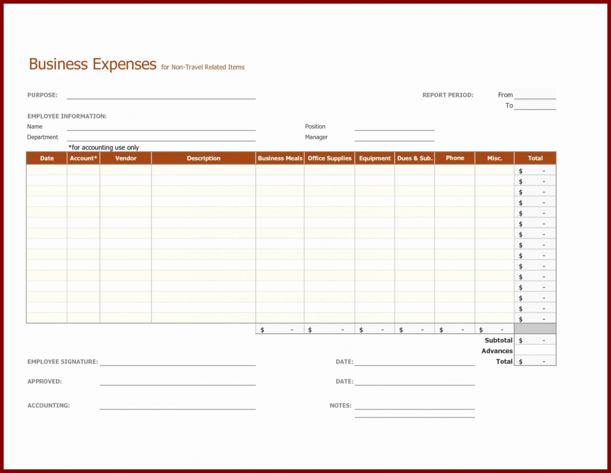 Form Templates How To Create In Excel Free Printable Expense Report Throughout Expense Report Form Excel