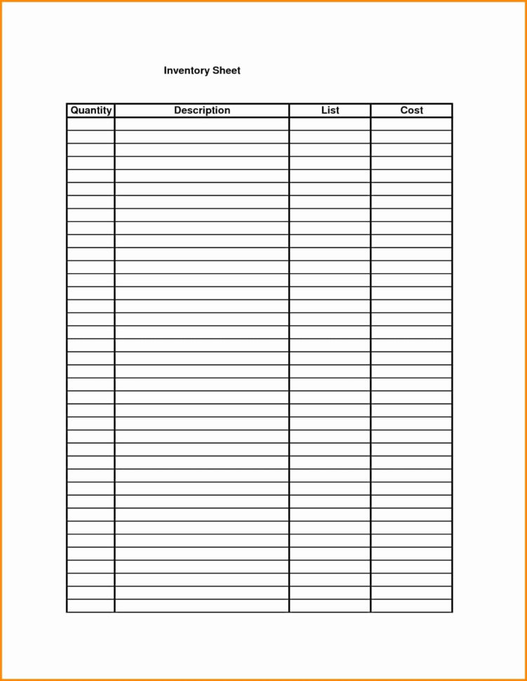 Inventory Sheet Template Free — db-excel.com