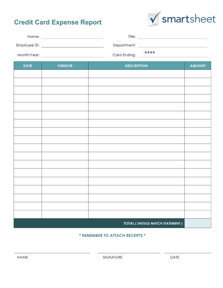 Free Expense Report Templates Smartsheet And Expense Report Spreadsheet Template