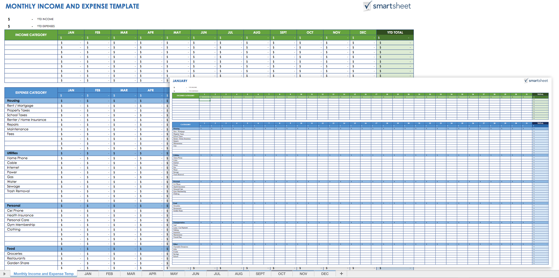 Free Expense Report Templates Smartsheet Intended For Business Expense Report Template Excel