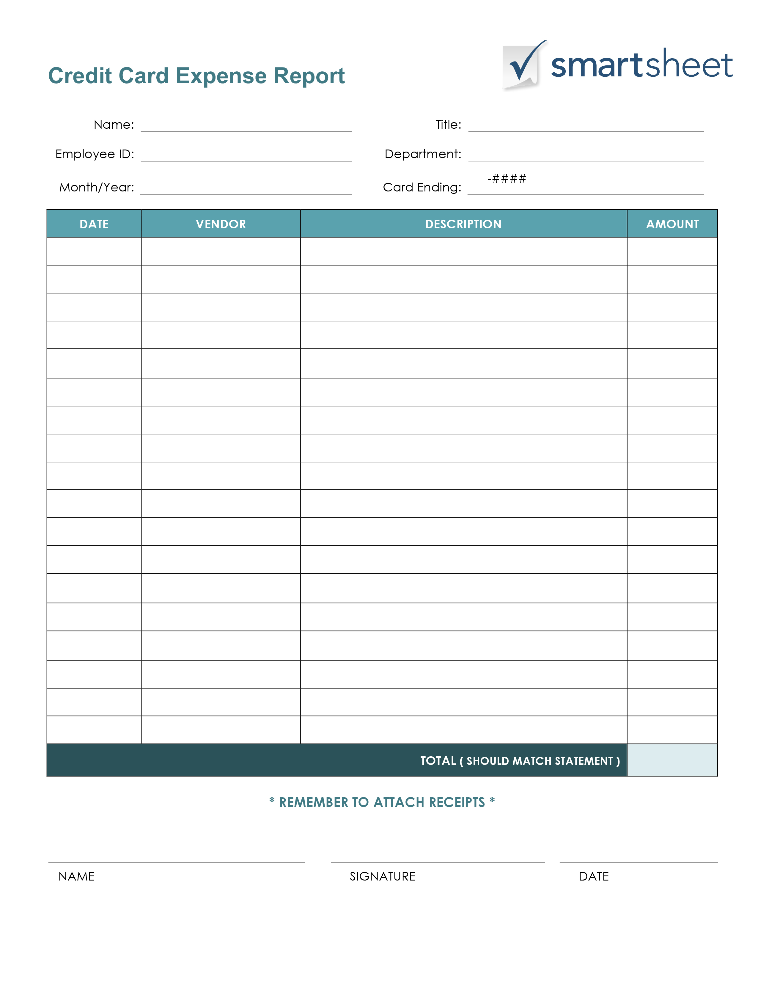 Free Expense Report Templates Smartsheet To Monthly Business Expense Report Template