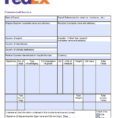 Free Fedex Commercial Invoice Template | Excel | Pdf | Word (.doc) For Fedex Invoice