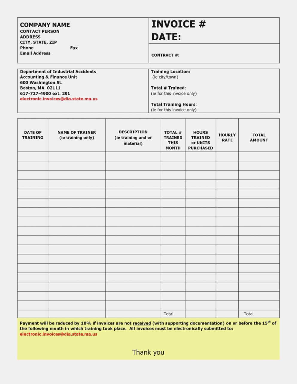 Free Handyman Invoice Template Excel Pdf Word ( doc) Handyman