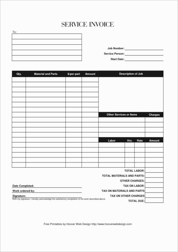Free Handyman Invoice Template Handyman Invoice Template Along With ...