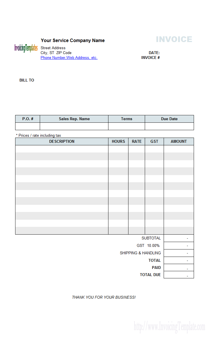 Free Invoice Template For Hours Worked 20 Results Found within Hourly