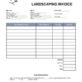 Free Landscaping Invoice Template - Word | Pdf | Eforms – Free within Landscaping Invoice Template