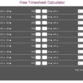Free Manual Timesheet Calculatortimesheets and Timesheet Clock Calculator