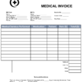 Free Medical Invoice Template   Word | Pdf | Eforms – Free Fillable In Medical Invoice Template