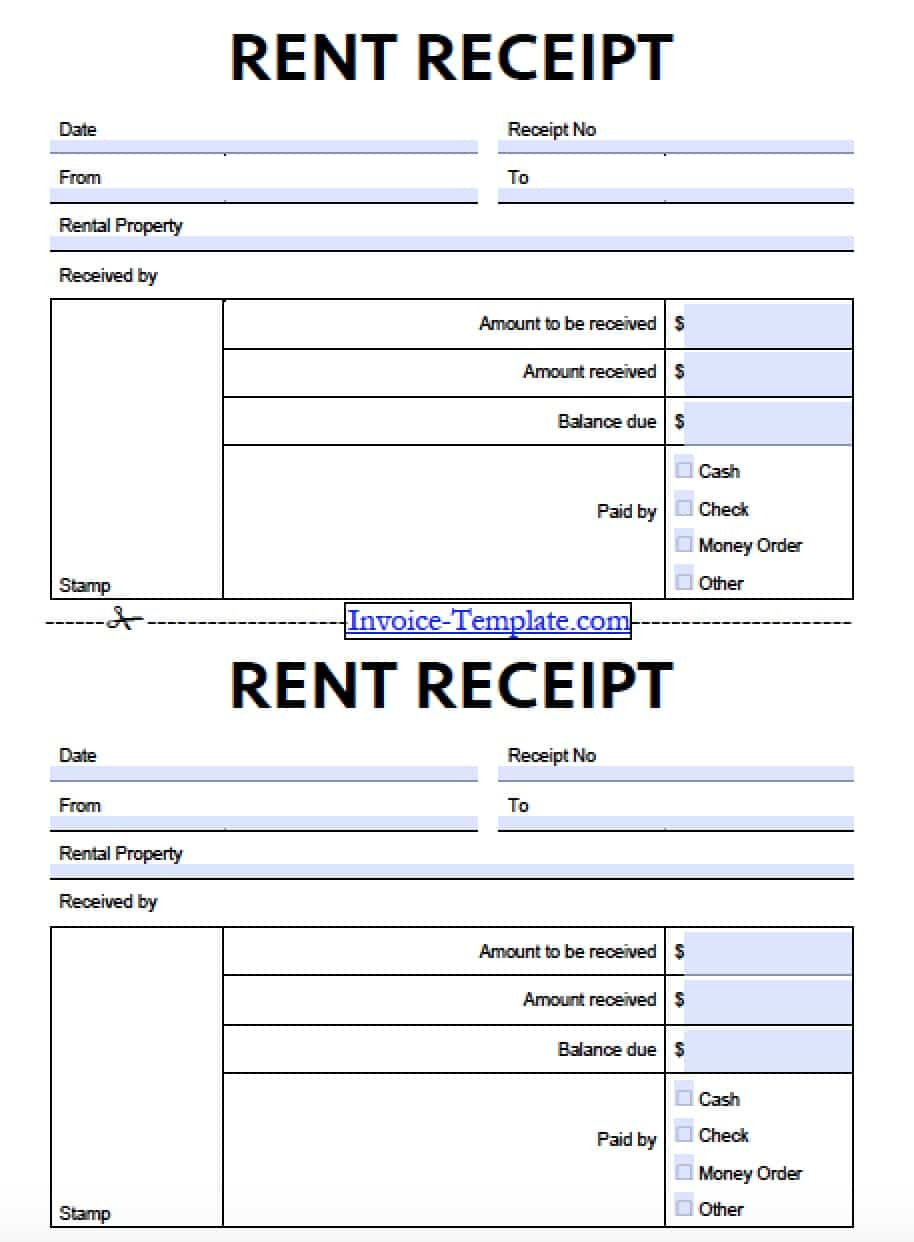 Free Monthly Rent To Landlord Receipt Template Excel Pdf For   Free Monthly Rent To Landlord Receipt Template Excel Pdf For Rental Invoice Template 