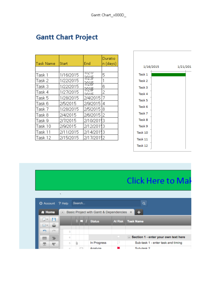 Free Multiple Project Timeline In Excel | Templates At Intended For Project Timeline Template Excel 2013