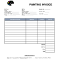 Free Painting Invoice Template Word | Pdf | Eforms – Free Fillable Intended For Job Invoice Template