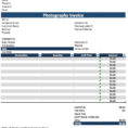 Free Photography Invoice Template | Excel | Pdf | Word (.doc) with Photography Invoice Template
