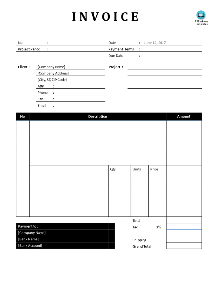 Free Photography Invoice | Templates At Allbusinesstemplates For Photography Invoice Template