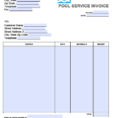 Free Pool Service Invoice Template | Excel | Pdf | Word (.doc) With Monthly Invoice Template