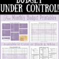 Free Printable Budget Worksheet   Queen Of Free To Get Out Of Debt Budget Spreadsheet