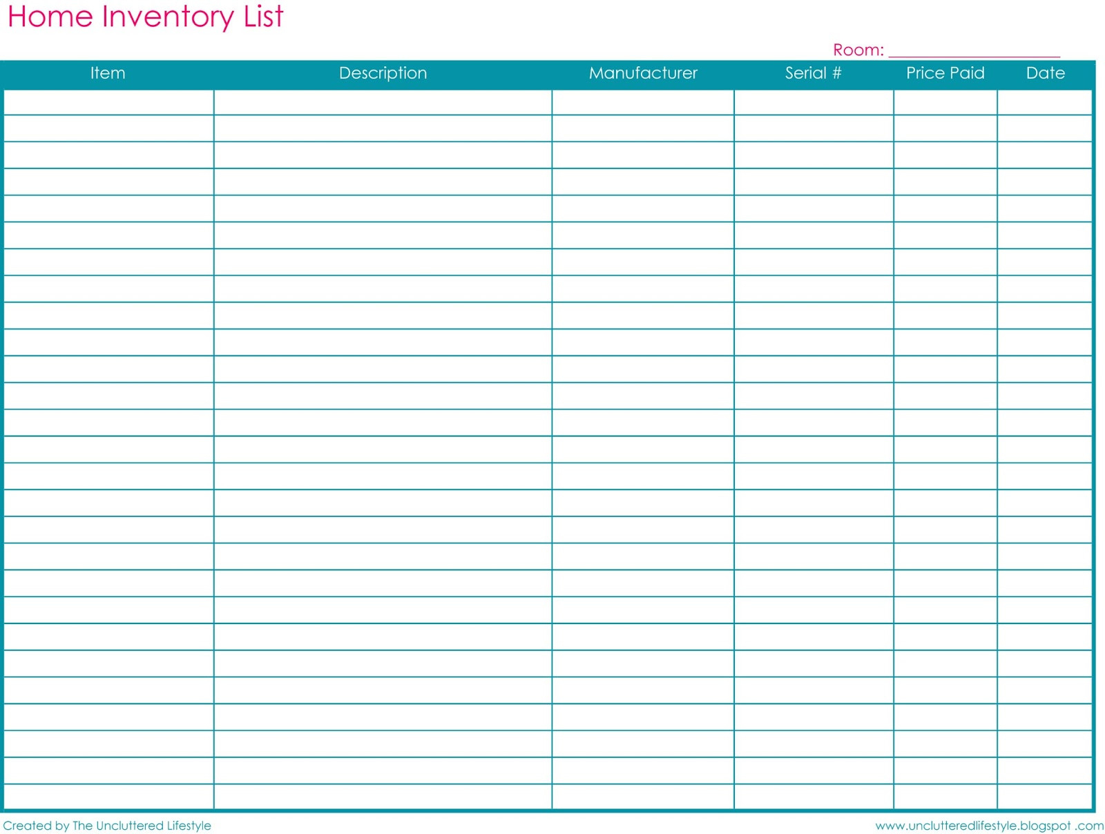 Free Printable Inventory Forms - Durun.ugrasgrup Throughout Basic Inventory Sheet Template