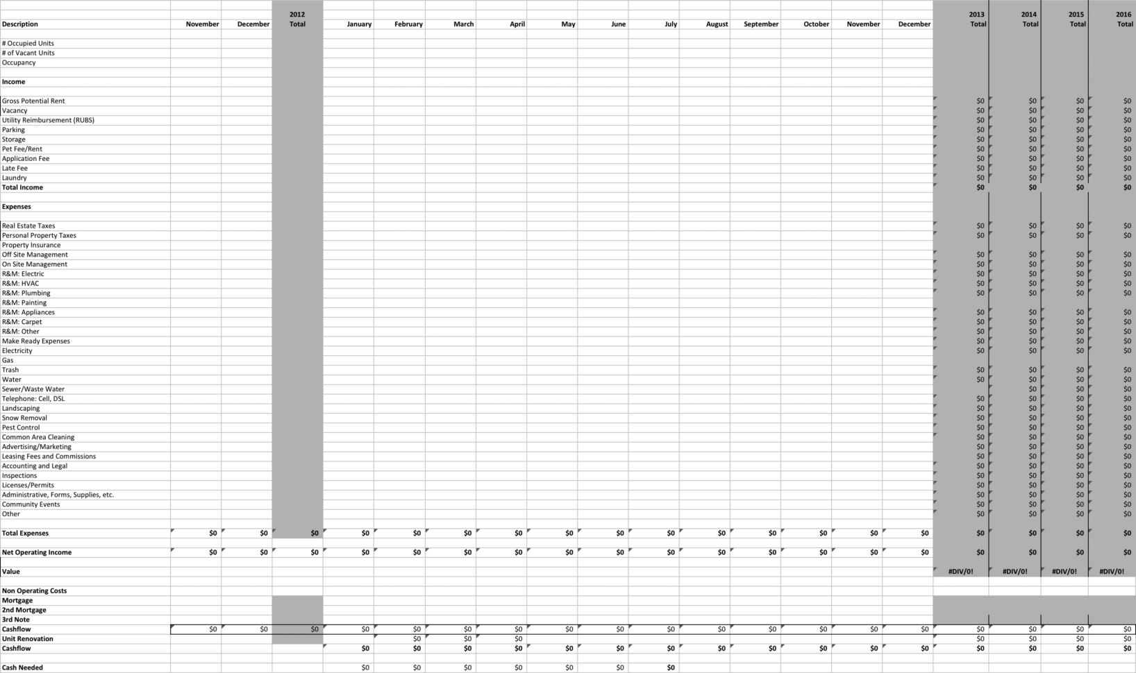 Free Rental Property Investment Analysis Calculator | Papillon Northwan In Rental Property Investment Spreadsheet