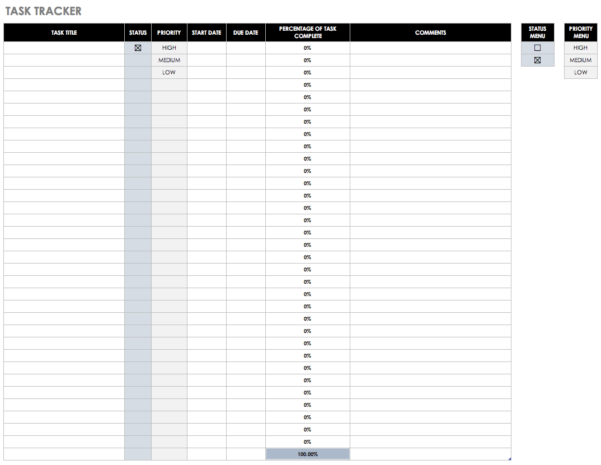 Daily Task Tracking Spreadsheet Tracking Spreadshee Daily Task Tracking ...