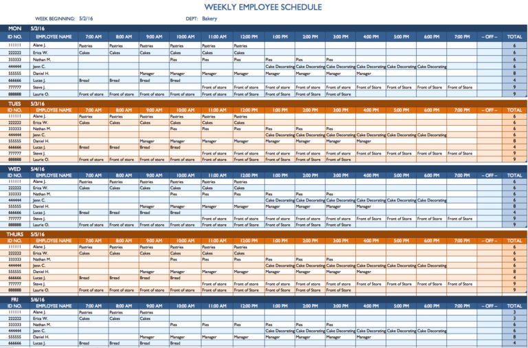 Spreadsheet Weekly Timeline Example Free Weekly Schedule Templates For Excel - Smartsheet and Project ...