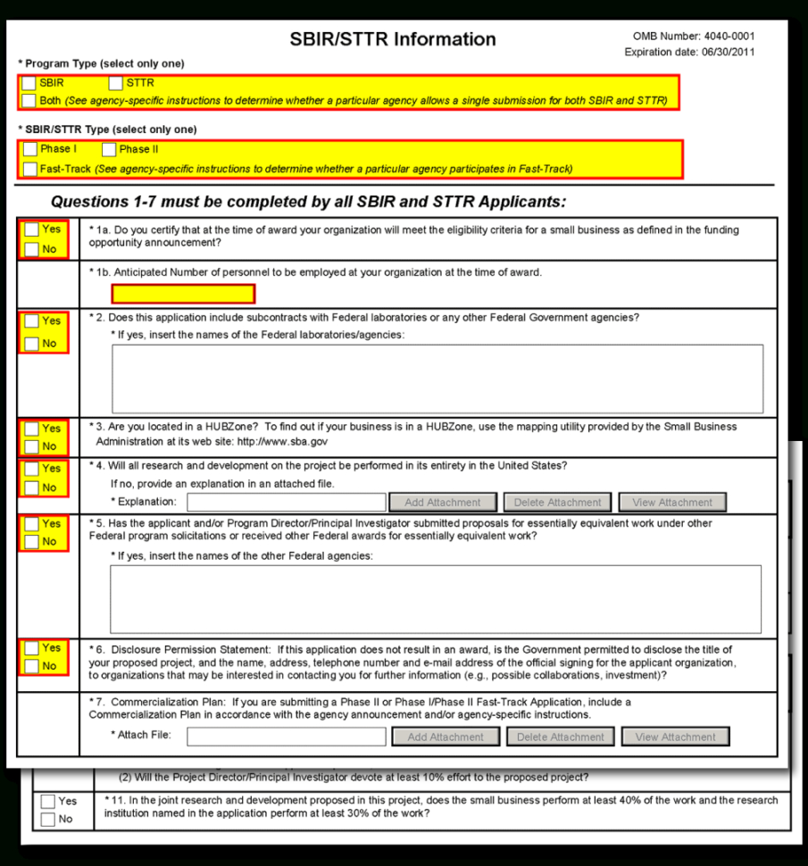 G.440   Sbir/sttr Information Form Within Apply For Small Business