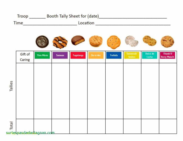 Girl Scout Cookie Sales Tracking Spreadsheet Tracking Spreadshee girl ...