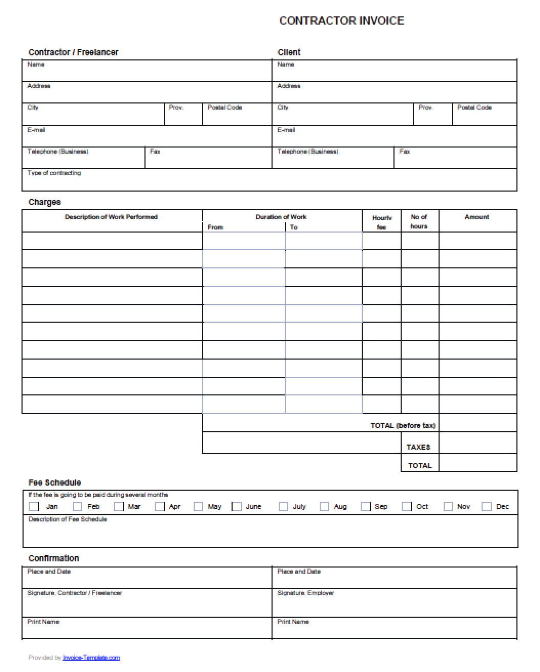 handyman invoice template 8 colorium laboratorium inside handyman