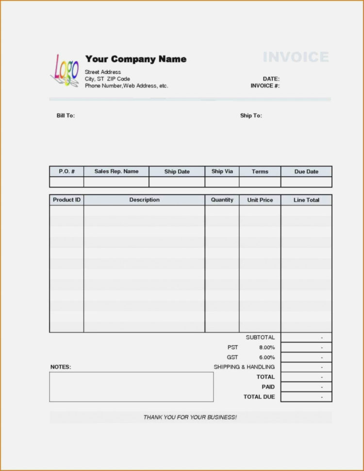 Handyman Invoice Template With Invoice Signature Awesome Free Intended For Handyman Invoice