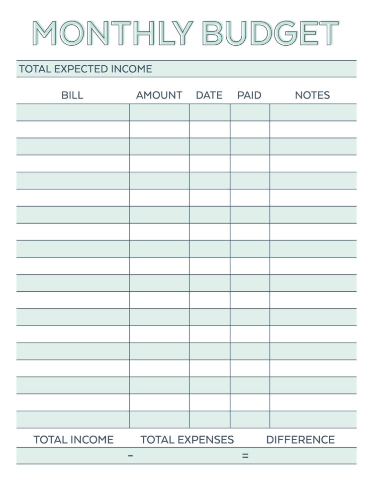 Home Budget Planners   Kairo.9Terrains.co Inside Home Budget Spreadsheet Free