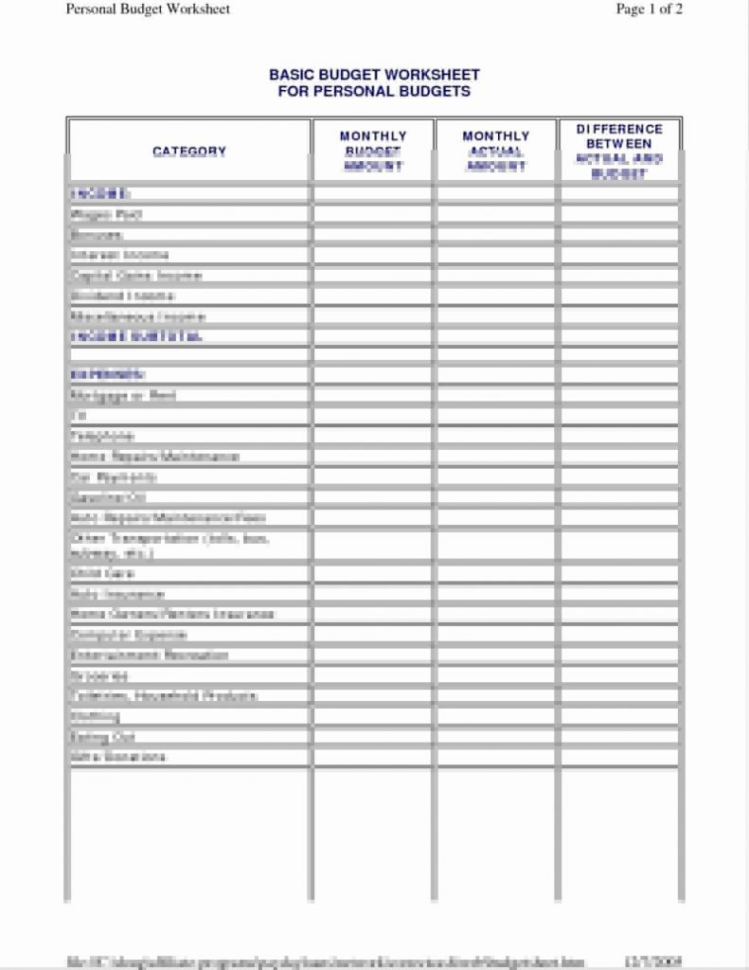 Home Budget Spreadsheet Uk Free Fresh Personal Bud Household For Free Home Budget Spreadsheet