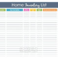 Home Inventory Organizing Printable Editable Household, Pantry List Intended For Printable Inventory List Template
