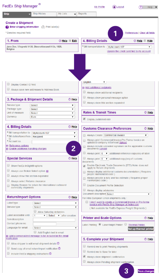 How To Complete International Shipping Documentation   Fedex | Spain Intended For Fedex Invoice