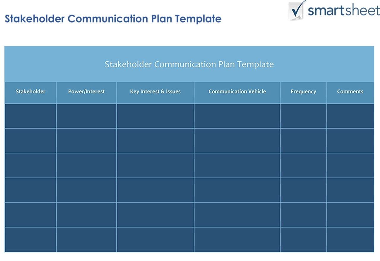 How To Create A Stakeholder Management Plan Smartsheet For In Businessballs Project Management Templates