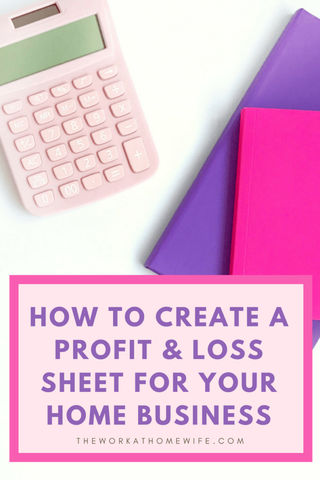 How To Do A Profit And Loss Statement When You're Self Employed (+ And Free Profit And Loss Spreadsheet