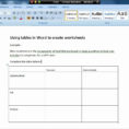 How To Make A Spreadsheet In Word On Spreadsheet Templates How To Do Inside Word Spreadsheet
