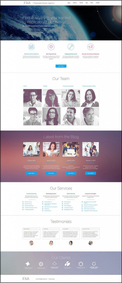 How To Make An Accounting Website: Best Examples To Chartered Accountant Website Templates Free Download