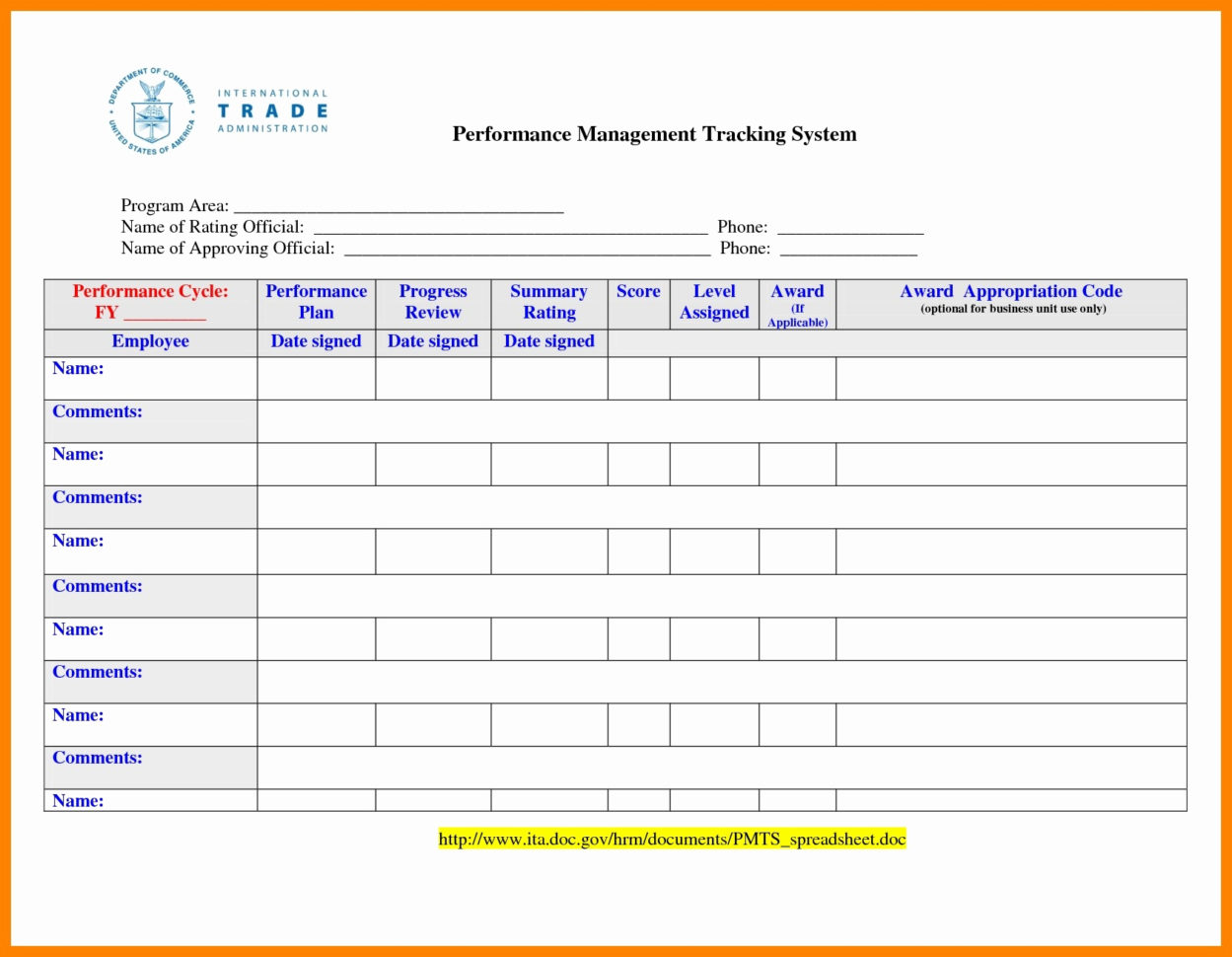 How To Track Employee Performance Spreadsheet As Free Spreadsheet Within Employee Time Tracking Template