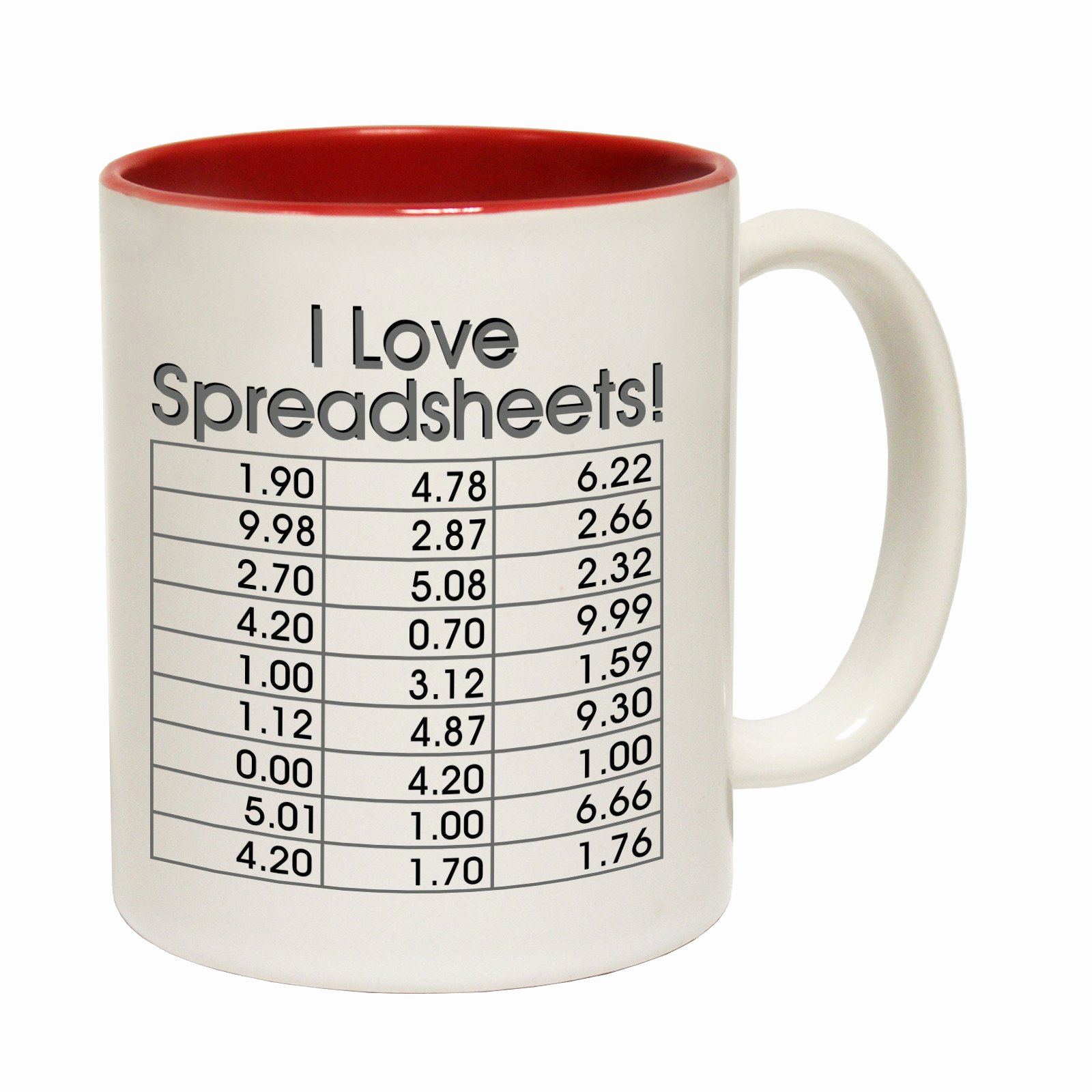 I Heart Spreadsheets Mug Fresh I Love Spreadsheets Tea Novelty With I Heart Spreadsheets