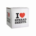 I Heart Spreadsheets Mug Lovely Paladone I Love Spreadsheets Mug With I Heart Spreadsheets